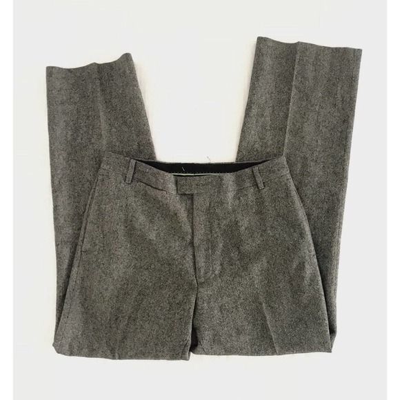 Paul Smith | Womens Size 30 Gray 100% Wool Trouser Tweed Straight - Picture 4 of 11